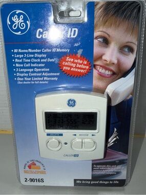 GE General Electric Caller ID 2-9016SG Caller Name Verification English Spanish
